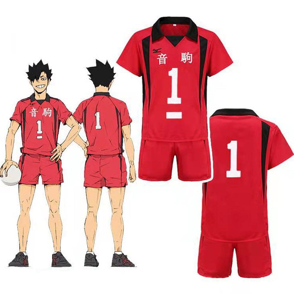 Haikyuu Tetsuro Kuroo Costume - Red Jersey Tetsuro Kuroo Cosplay