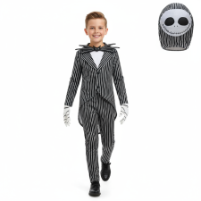 Boys The Nightmare Before Christmas Jack Skellington Costume - Shirt Pants Mask Gloves Set Jack Skellington Cosplay