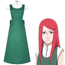 Naruto Shippuden Kushina Uzumaki Costume - Green Dress Kushina Uzumaki Cosplay