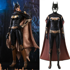 Batman: Arkham Knight Batgirl Costume - Bodysuit Cape Set Batgirl Cosplay