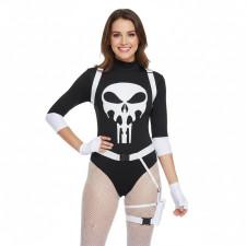 Women The Punisher Costume - Bodysuit Punisher Cosplay