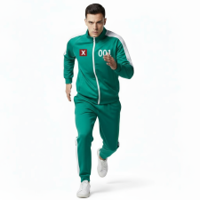 Kids And Adults Squid Game Season 2 Player Contestant Uniform Costume - Green Jumpsuit And Pants Set Squid Game Cosplay
