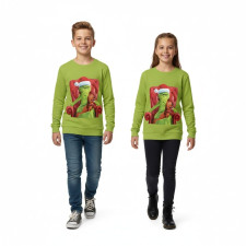 Kids The Grind Longsleeve Costume - Green Longsleeve Grinch Cosplay