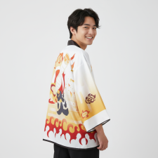 Demon Slayer Kyojuro Rengoku Costume - Sword in Fire Kimono Jacket Kyojuro Rengoku Cosplay