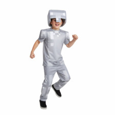 Kids Minecraft Iron Armor Costume - Mask Suit Iron Armor Cosplay