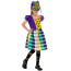 Girls Carnival Costume - Checkered Dress Mask Set Cosplay