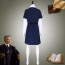 Harry Potter Professor Hooch Costume - Blue Dress Black Coat Rolanda Hooch Cosplay