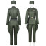 Star Wars Imperial Officer Costume - Green Jacket Pants Accessories Set Imperial Officer Cosplay