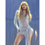 Black Pink Lisa Stage Outfit Costume - Blue Dress Lisa Cosplay