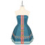 Lolita Deluxe Costume Dress - Blue Dress Full Set Lolita Cosplay
