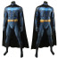 Batman The Darkside War Batman Costume - Blue Bat Symbol Bodysuit Cape Set Batman Cosplay