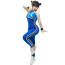 Street Fighter Chun-Li Costume - Blue Bodysuit Chun-Li Cosplay