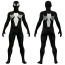 Spider-Man Animated Cartoon Symbiote Suit Costume - Black Bodysuit Mask Spider Man Cosplay
