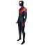 Spider-Man Into the Spider-Verse Miles Morales Battle Damage Suit Costume - Bodysuit Mask Spider Man Cosplay
