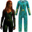 Girls Aquaman Mera Costume - Green Bodysuit Mera Cosplay