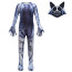Kids Zoonomaly Monster Smile Cat Costume - Black & White Bodysuit Mask Monster Smile Cat Cosplay