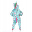 Kids Blue Print Unicorn Costume - Onesie Jumpsuit Blue Print Unicorn Cosplay