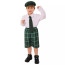 Kids Saint Patrick Costume - Plaid Pants Shirt Set Saint Patrick Cosplay
