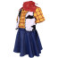 Girls Toy Story Woody Deluxe Costume - Shirt Vest Skirt Shawl Set Woody Cosplay