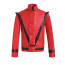 Michael Jackson Costume - Red Black Thriller Jacket Michael Jackson Cosplay