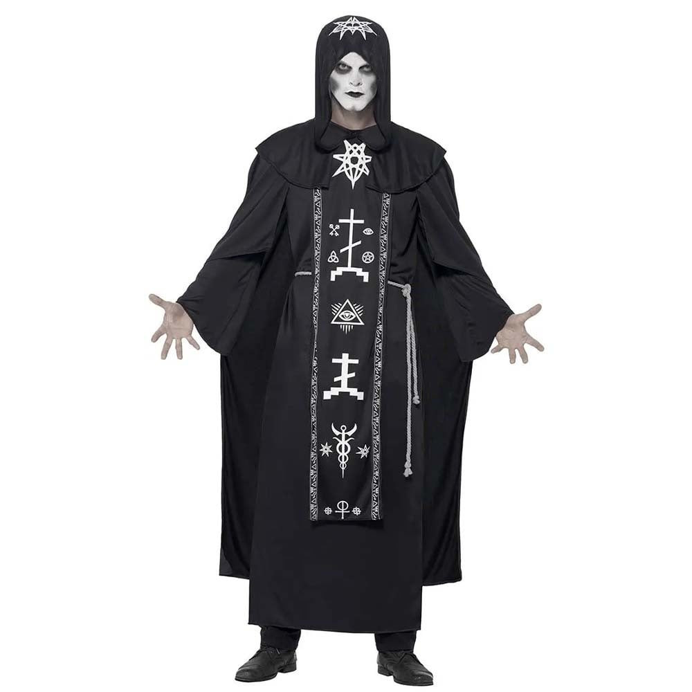 Dark Arts Ritual Costume - Black Robe Dark Arts Ritual Cosplay