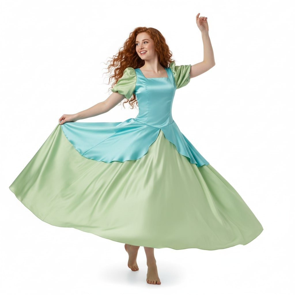 Cinderella Evil Stepsister Drizella Costume - Green Dress Drizella Cosplay