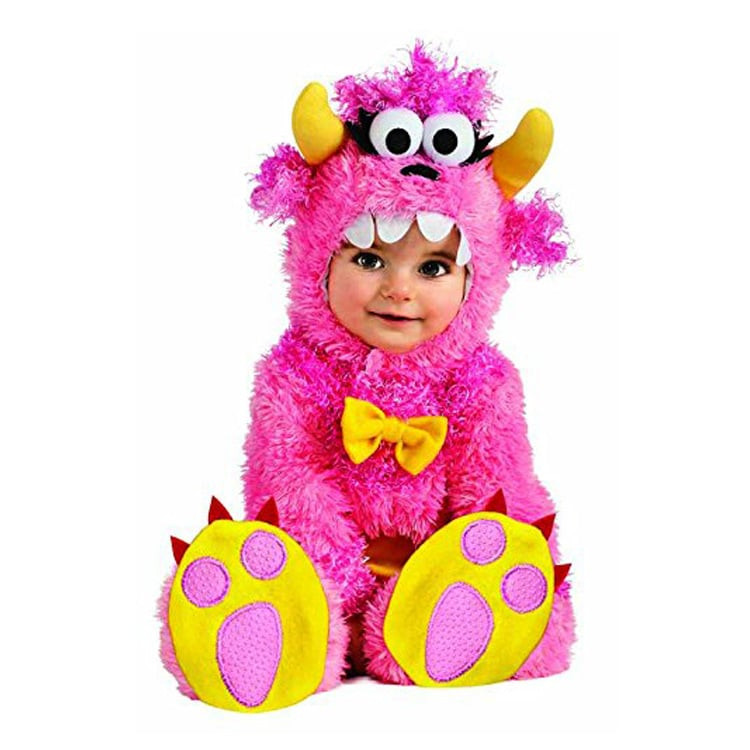 Baby Fuchsia Furry Monster Pinky Winky Costume InCharacter - Onesie Jumpsuit Fuchsia Furry Monster Cosplay