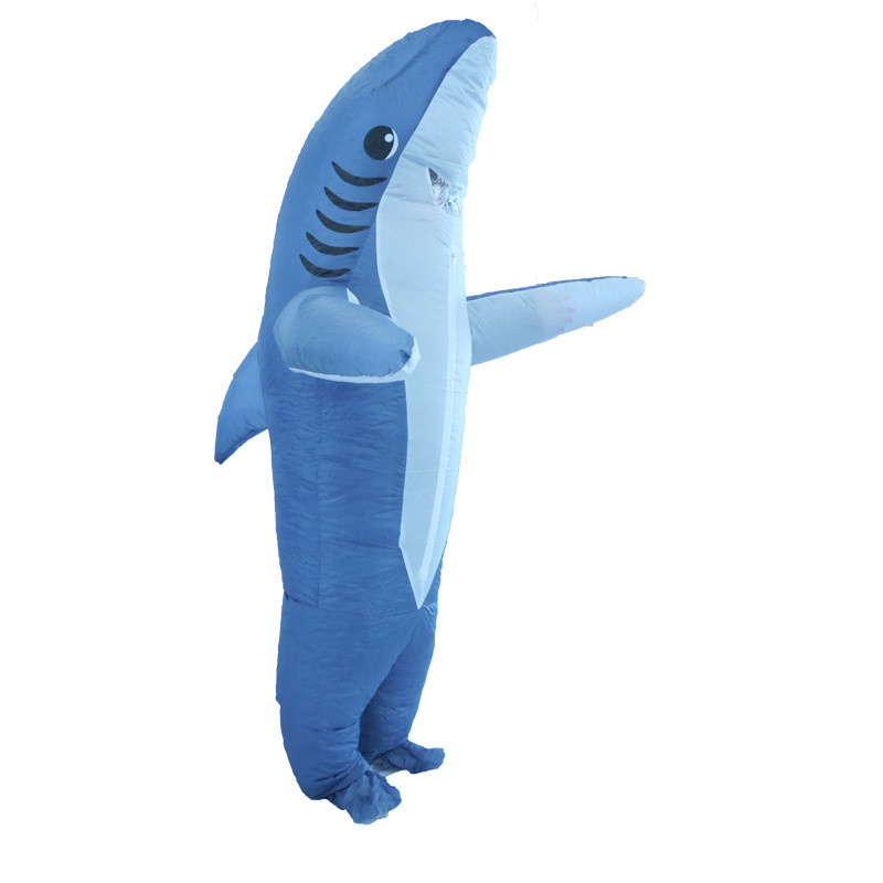 Kids Grey Shark Inflatable Costume - Grey Shark Cosplay