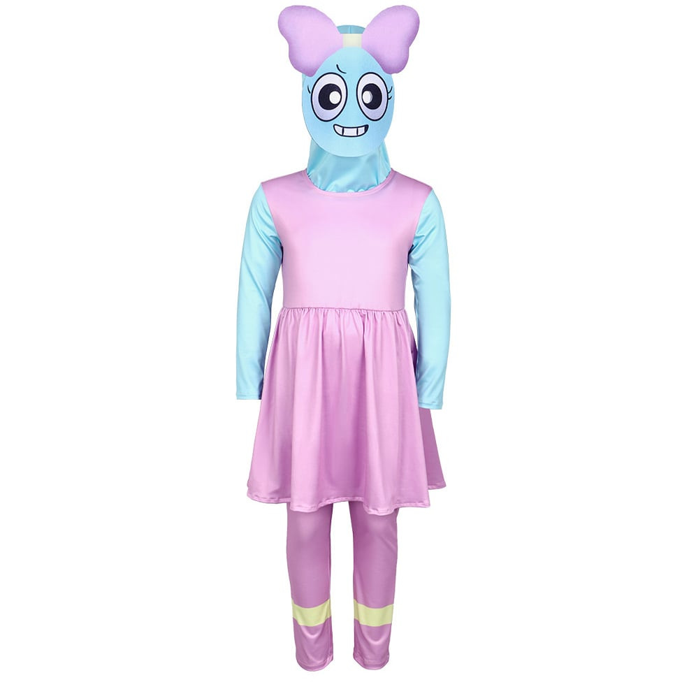 Kids Dandy's World Poppy Costume - Bodysuit Mask Poppy Cosplay