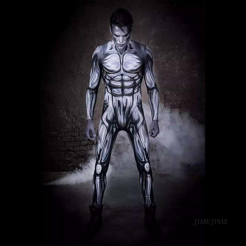 The Fantastic Four Silver Surfer Costume - Bodysuit Silver Surfer Cosplay