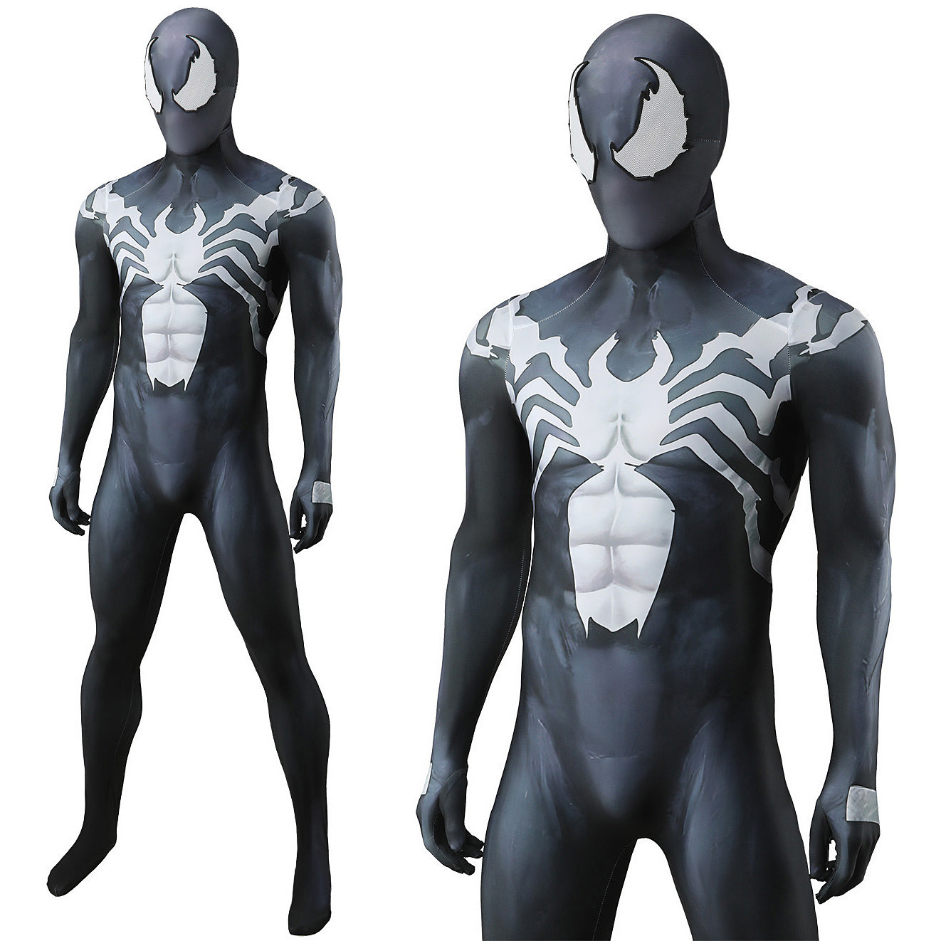 Marvel Rivals Venom With Eyes Costume - Bodysuit Mask Venom Cosplay