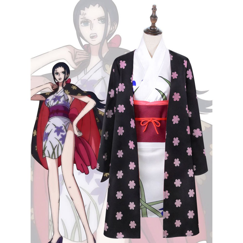 One Piece Nico Robin Costume - Flower Dress Jacket Nico Robin Cosplay