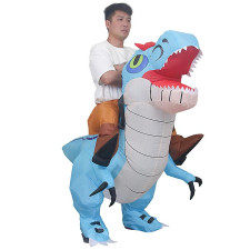 Jurassic World Riding Allosaurus Dinosaur Inflatable Costume - Riding Allosaurus Dino Cosplay