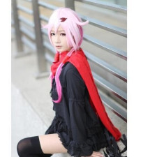 Anime Guilty Crown Inori Yuzuriha Black Short Mini Dress Cosplay Costume