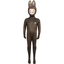Labubu Zimomo Costume - Bodysuit Mask Brown Zimomo Cosplay