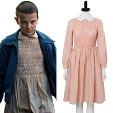 Stranger Things Eleven Pink Dress Costume