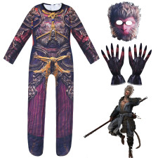 Black Myth: Wukong Wukong Costume - Full Suit Mask Set Wukong Cosplay
