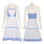 Barbie Movie 2023 Margot Robbie Costume - Blue And White Heart Dress Barbie Margot Robbie Cosplay