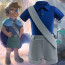 Boys Disney Pixar Elio Costume - Blue Shirt Grey Shorts Set Elio Cosplay