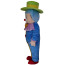 Giant Blue Clown Mascot Costume