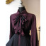 Renaissance Gothic Costume - Bow Long Sleeve Dress Gothic Cosplay