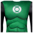 Green Lantern Costume - Muscle Bodysuit Mask Gloves Set Green Lantern Cosplay