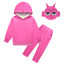 Kids Sprunki Durple Costume - Hoodie Pants Mask Set Purple Sprunki Cosplay