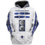 Star Wars R2-D2 Costume - Hoodie Sweatpants R2-D2 Cosplay