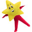 Happy Star Inflatable Costume - Red Legs Happy Star Cosplay