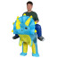 Jurassic World Riding Triceratops Dinosaur Inflatable Costume - Riding Triceratops Dino Cosplay