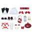 Genshin Impact Klee Costume - Red White Dress Accessories Set Klee Cosplay