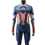 Captain America Brave New World Sam Wilson Costume - Blue Red White Bodysuit Captain America Cosplay