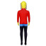 Lego Brick Man Costume - Lycra Bodysuit Mask Lego Brick Man Cosplay