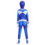 Mighty Morphin Power Rangers Blue Ranger Costume - Bodysuit Mask Set Blue Ranger Cosplay